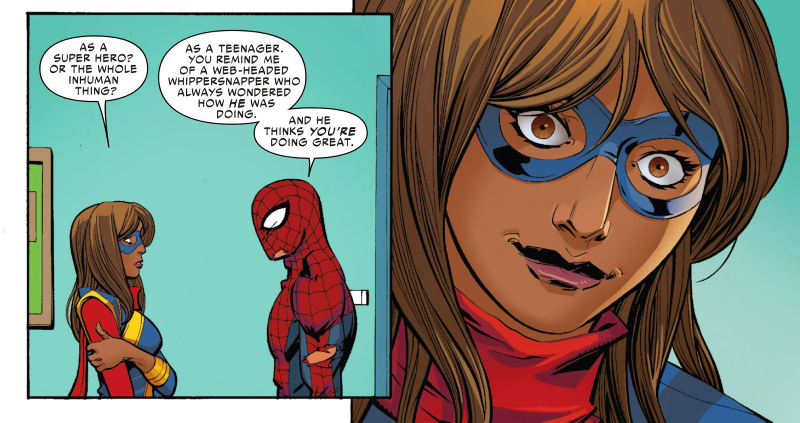 Illustration for article titled Replacing Spider-Man with Ms. Marvel in CA3: Civil War